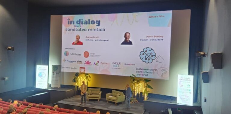 „În dialog despre sănătatea mintală”, cu Adrian Bratu și Dorin Boabeș