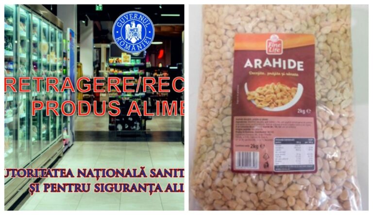 Atenție, rechemare de produs! Aflatoxine peste limita admisă, la arahide prăjite Fine Life, distribuite de Metro România