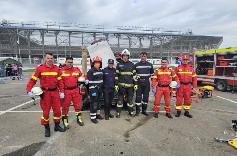 ISU Sibiu - Locul III la Faza Zonală a Competiției Naționale de Descarcerare și Prim Ajutor Medical, de la Sfântu Gheorghe