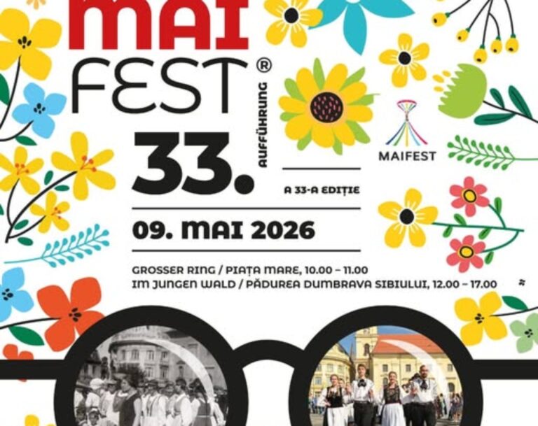 Maifest Sibiu 2026: aproape 1.000 de tineri readuc la viață tradițiile germane, de Ziua Europei