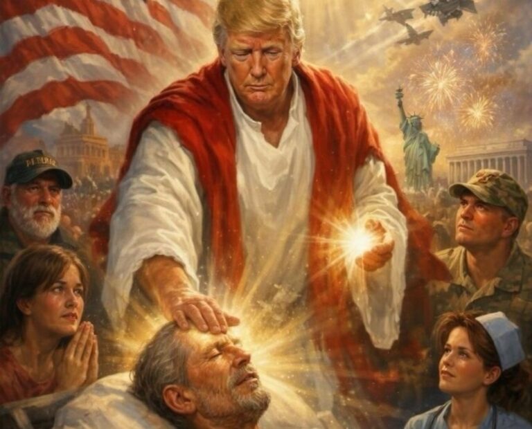 Trump stârnește controverse cu o imagine AI în care apare ca vindecător, inspirat de Isus Hristos