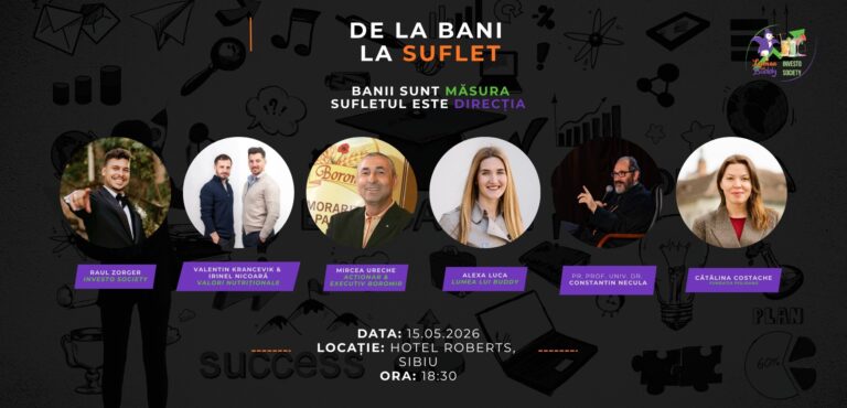 Părintele Constantin Necula va conferenția la Sibiu, în cadrul evenimentului „De la bani la suflet”