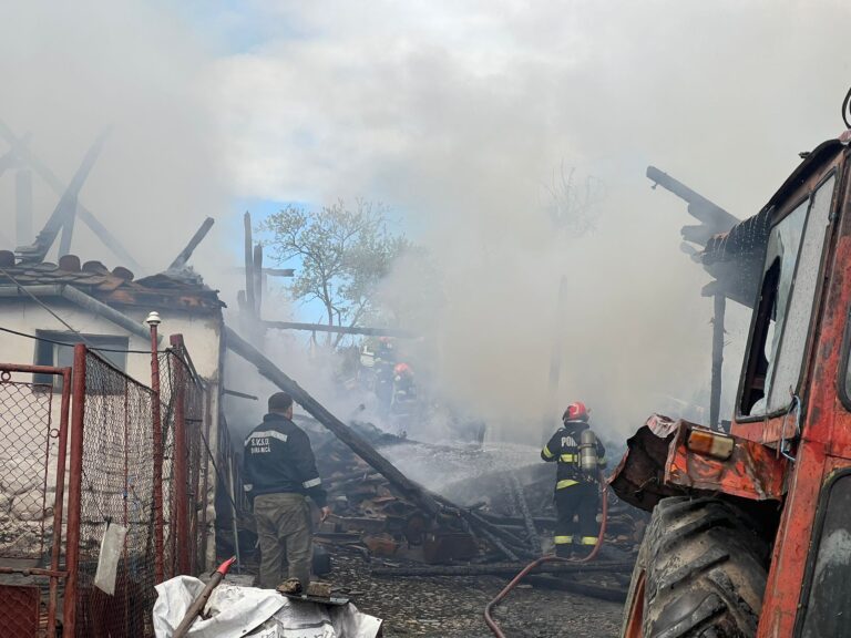 FOTO/VIDEO/ULTIMA ORĂ: Incendiu URIAȘ în Șura Mică. Case și anexe DISTRUSE de flăcări
