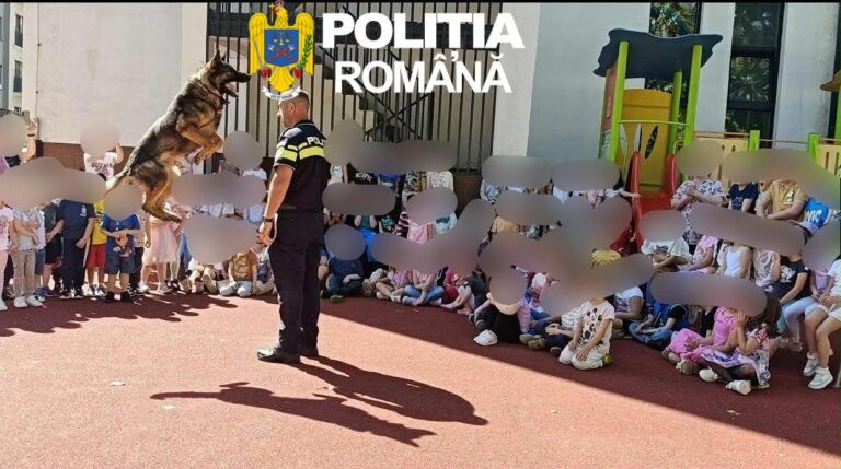 FOTO: Sute de elevi din Sibiu au participat la activități anti-bullying și antidrog. Poliția a aplicat și sancțiuni