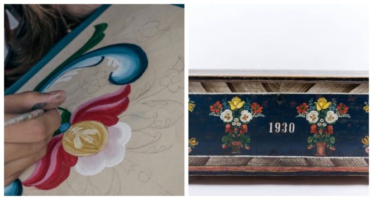 Atelier de pictură pe lemn „Florile de Mai”, organizat la Muzeul ASTRA din Sibiu