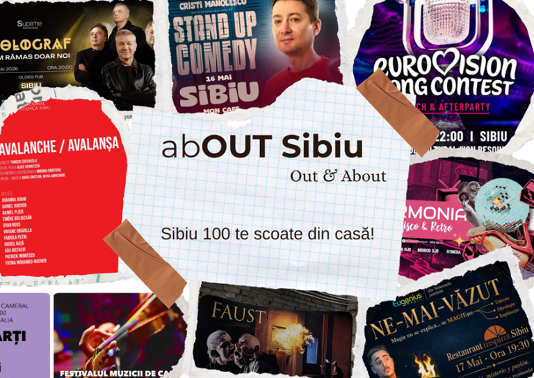 abOUT Sibiu. Ce nu trebuie să ratezi săptămâna viitoare în Sibiu?