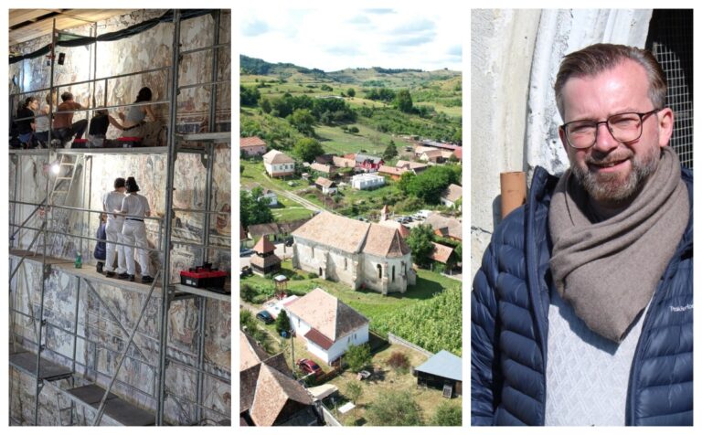 Cea mai mare frescă medievală din Transilvania, descoperită în satul Șmig din județul Sibiu. Povestea locului cu șase biserici și un tezaur de aur