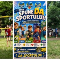 1 Iunie la Sibiu: „Spune DA Sportului!” revine în Parcul Sub Arini cu activități interactive, concursuri și premii pentru copii