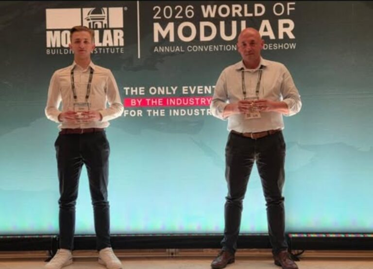 World of Modular, Las Vegas 2026: Compania sibiană Modular Plus, premiată la cea mai mare conferință de construcții modulare din lume