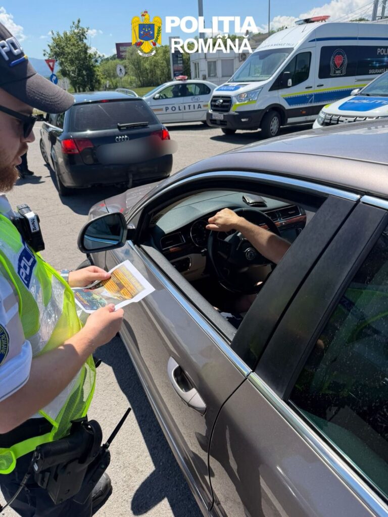 FOTO – Filtru uriaș pe DN1 în Sibiu: 148 de amenzi și șase permise reținute în câteva ore