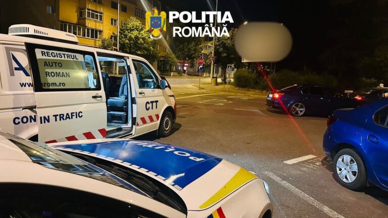 FOTO – Sibiul sub asediul controalelor rutiere: sute de testări și zeci de vehicule trase pe dreapta