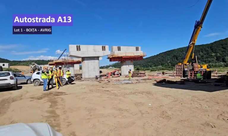 VIDEO: Se ridică unul dintre cele mai spectaculoase noduri rutiere din România! Lucrările de la Boița avansează rapid