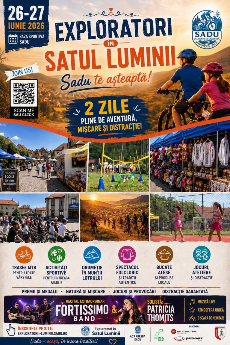 Sadu devine capitala aventurii! Două zile de sport, munte, concerte și experiențe memorabile în „Satul Luminii”