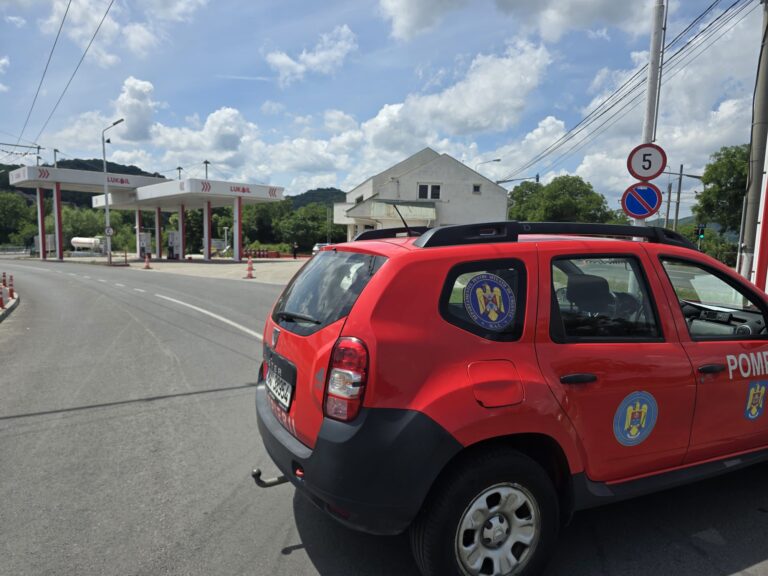 FOTO/ALERTĂ: Scăpări de gaze la rezervorului unei stații GPL, în Mediaș