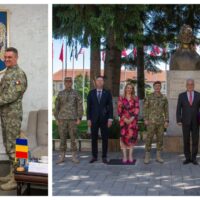 Președintele Centrului Euro-Atlantic pentru Reziliență, ambasadorul Lucian Fătu, în vizită oficială la Academia Forțelor Terestre din Sibiu