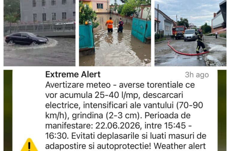 Sibiul, transformat în „Veneția Transilvaniei”, după o furtună devastatoare. Străzi, locuințe și magazine, sub ape în mai puțin de o oră