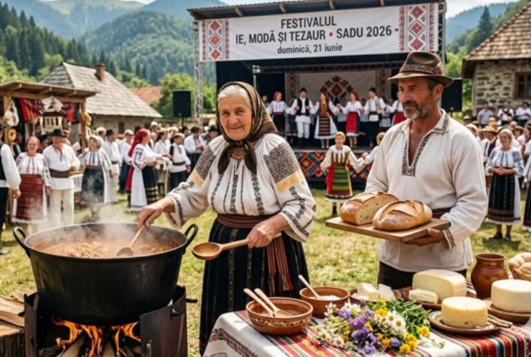 Festivalul „Ie, Modă și Tezaur” revine la Sadu: tradiții, gastronomie locală și meșteșuguri autentice, pe 21 iunie