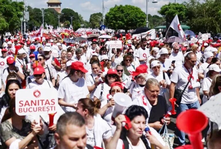 Grevă în sănătate: Sanitas declanșează proteste și amenință cu greva generală. Spitalele riscă blocaje majore