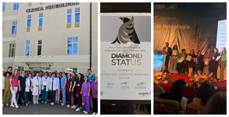 Clinica de Neurologie a SCJU Sibiu, premiată la nivel național cu distincția Diamond, pentru excelență în tratarea AVC