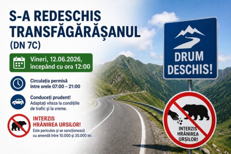 Transfăgărășan (DN 7C) s-a redeschis circulației: program, restricții și avertismente pentru șoferi