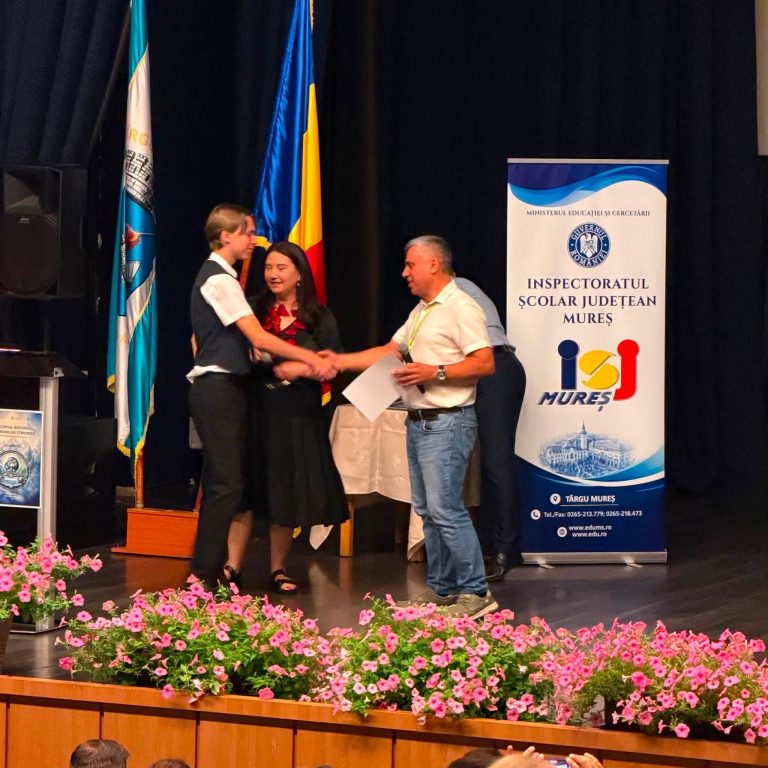 FOTO – Mediașul are din nou motive de mândrie: un elev al Colegiului Școala Națională de Gaz, premiat la nivel național