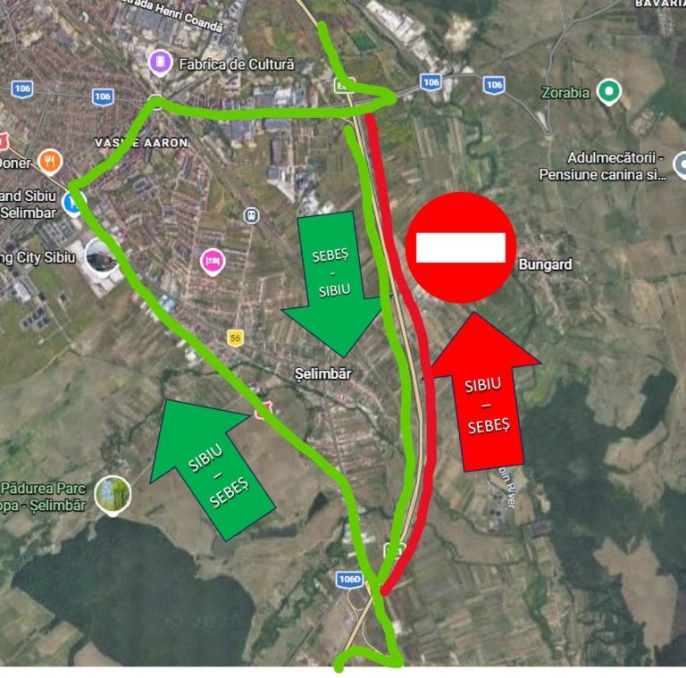 Șoferii trebuie să știe! Se ÎNCHIDE circulația pe A1, în zona Sibiului. Care este ruta ocolitoare