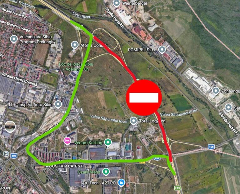 ULTIMA ORĂ: Se închide circulația pe A1, în zona Sibiului. Rutele ocolitoare au fost stabilite