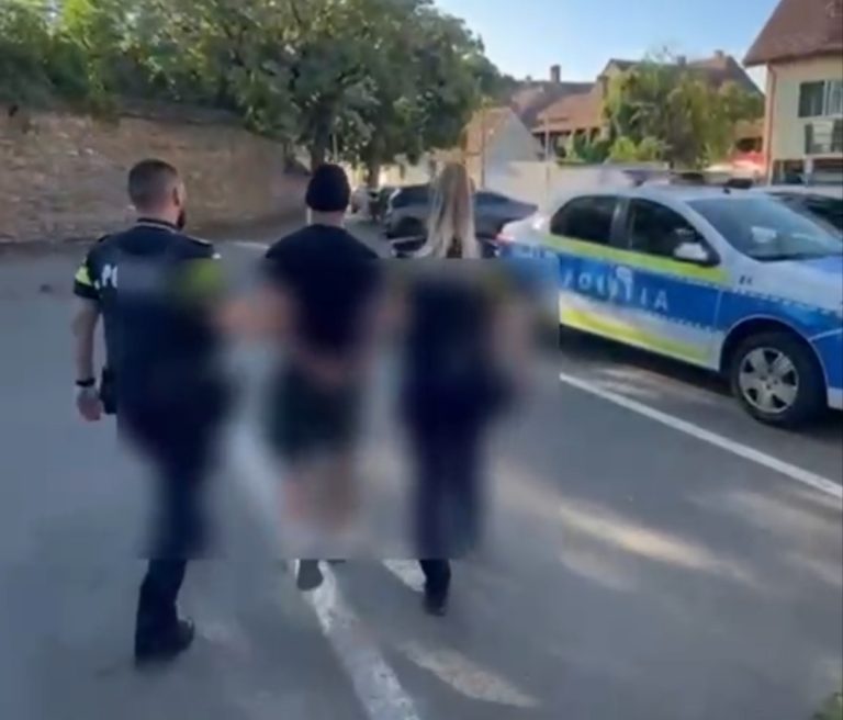 VIDEO: Cursă ilegală cu o mașină FURATĂ: adolescent de 18 ani, prins fără permis la Cisnădie