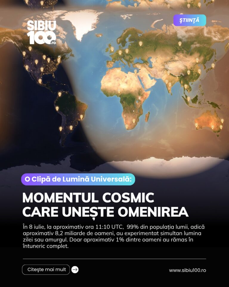 O clipă în care aproape întreaga lume se află sub aceeași lumină