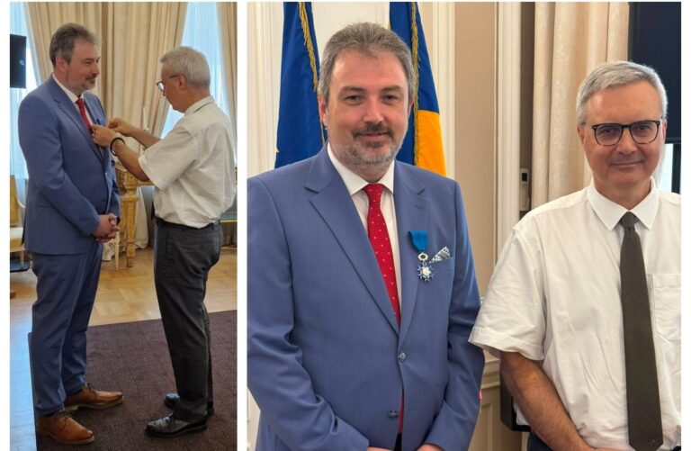 Alin Chipăilă, decorat de statul francez cu Ordinul Național de Merit în grad de Cavaler, pentru contribuția la relațiile franco-române