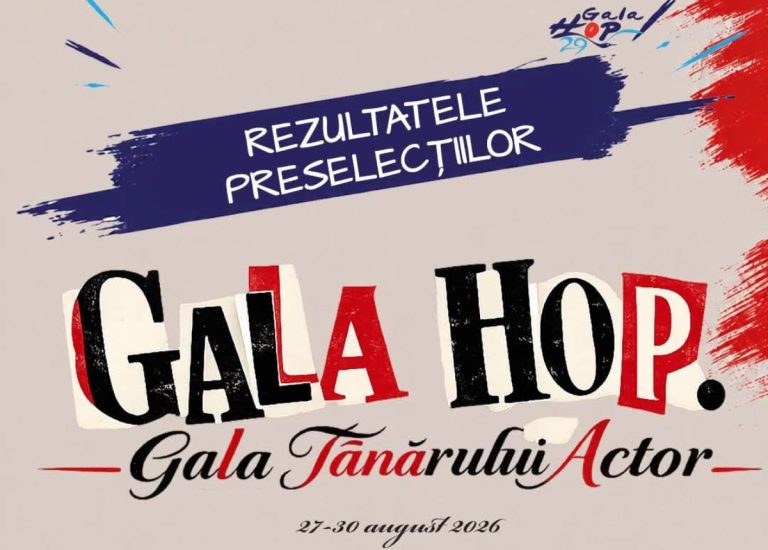 Gala Tânărului Actor HOP 2026: UNITER a anunțat lista finaliștilor și spectacolele selectate în concurs. Iată ce artiști din Sibiu au fost nominalizați