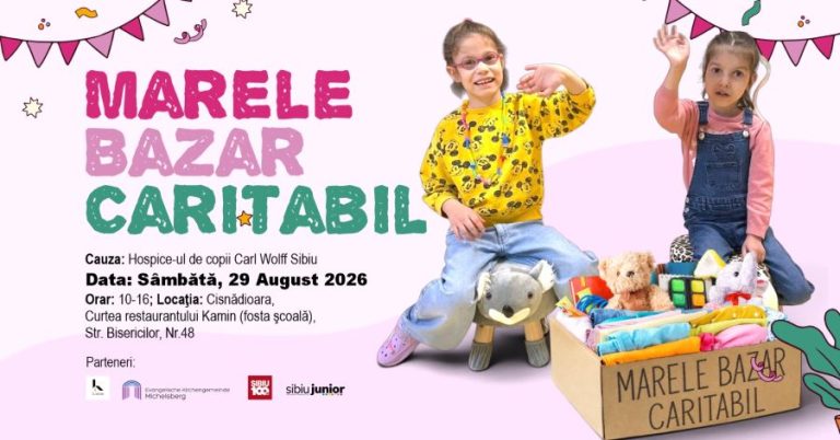 Bazar caritabil pentru Hospice-ul de copii Carl Wolff din Sibiu