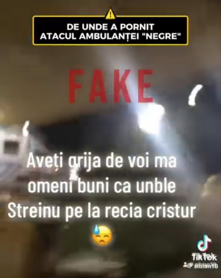VIDEO: De la acest clip a pornit ATACUL BEZMETIC asupra „ambulanței care fură copii”