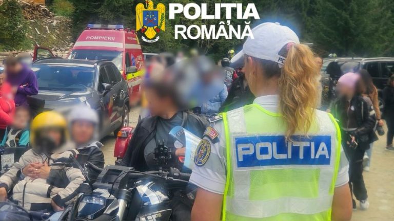 Polițiștii de la Rutieră, pe Transfăgărășan