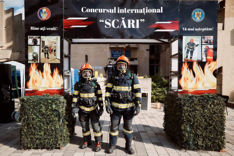 FOTO: Performanță pentru ISU Sibiu. A urcat 210 trepte în doar 2 minute și 2 secunde