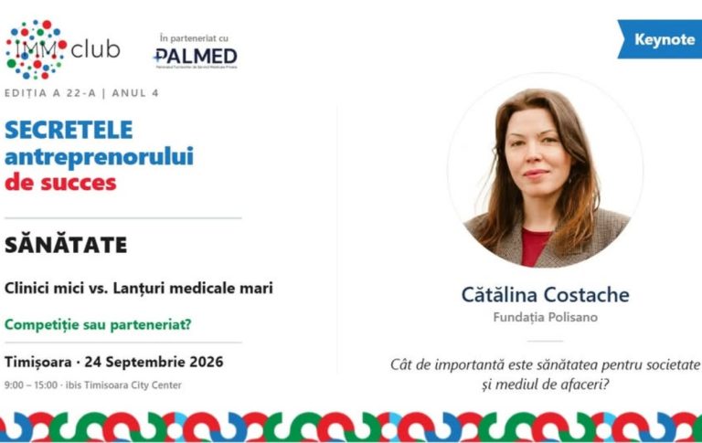 Sănătatea, în centrul dezbaterii, la SAS 2026 Timișoara: clinici mici versus lanțuri medicale mari - Sibiul, reprezentat prin directorul executiv al Fundației Polisano