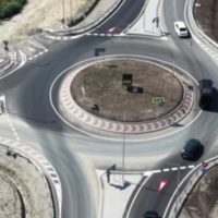 Sens giratoriu nou pe DN1, în zona Avrig. Lucrările s-au încheiat după patru luni