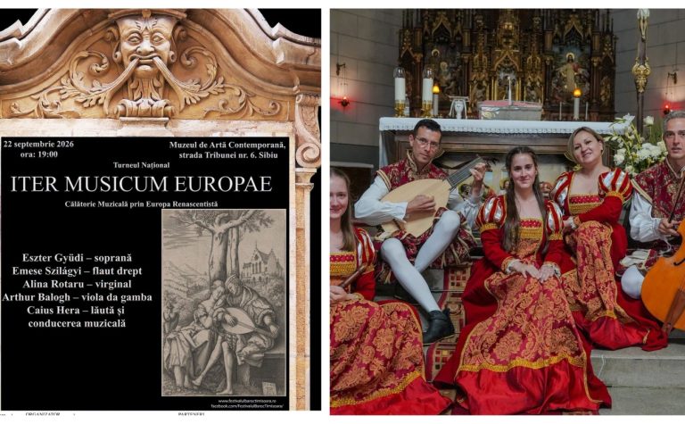Muzica Renașterii răsună la Sibiu. Turneul Iter Musicum Europae ajunge la Muzeul Brukenthal