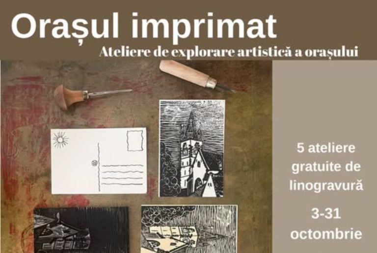 Sibienii, invitați să redescopere orașul prin artă. Muzeul Brukenthal organizează ateliere de linogravură