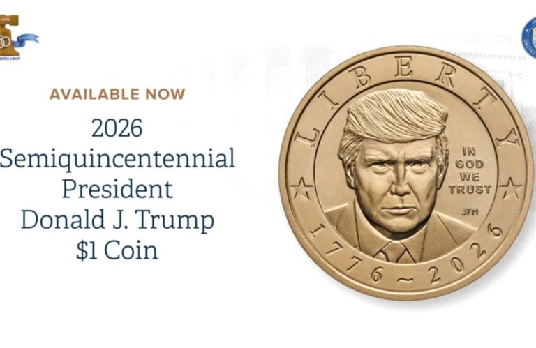 Monedă de un dolar, cu chipul lui Donald Trump, pusă în vânzare în SUA. Cât costă și de ce este controversată