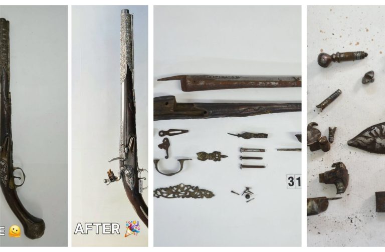 Sibiu: Pistol restaurat, exponatul lunii septembrie la Muzeul de Istorie Casa Altemberger