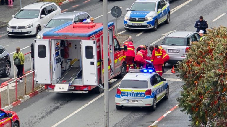 FOTO/VIDEO: ACCIDENT GRAV pe strada Rahovei! Un bărbat a ajuns la spital cu traumatisme cranian și toracic