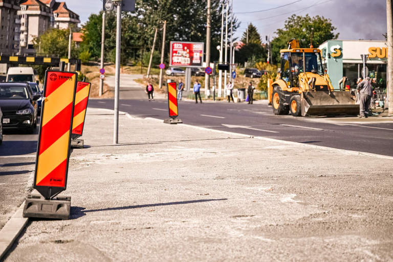 FOTO: Se mută o trecere de pietoni și apar două treceri supraînălțate. Schimbări importante în traficul din Sibiu