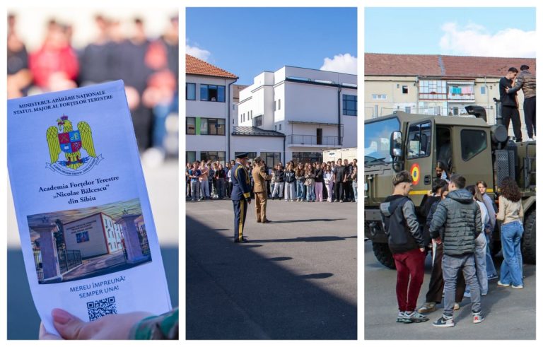 Elevii unui liceu din Sibiu au descoperit ce presupune o carieră militară, în cadrul unui proiect dedicat Armatei României