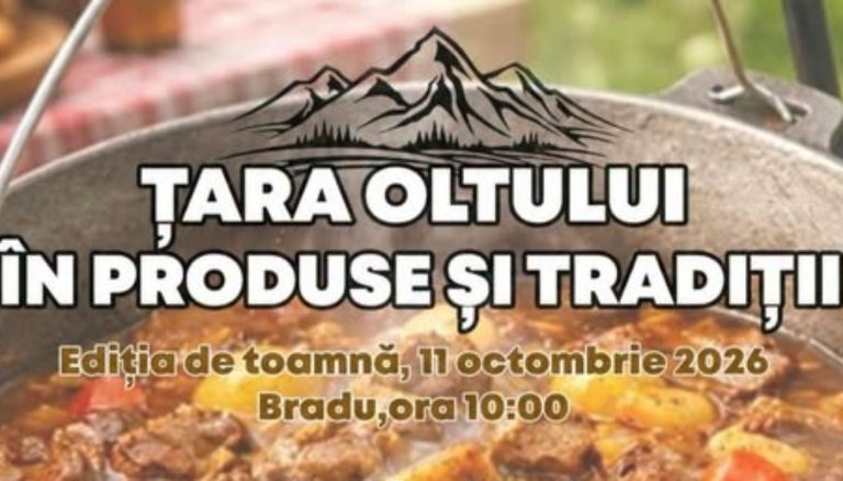 Țara Oltului își aduce tradițiile și bunătățile de toamnă la Bradu. Festivalul are loc pe 11 octombrie