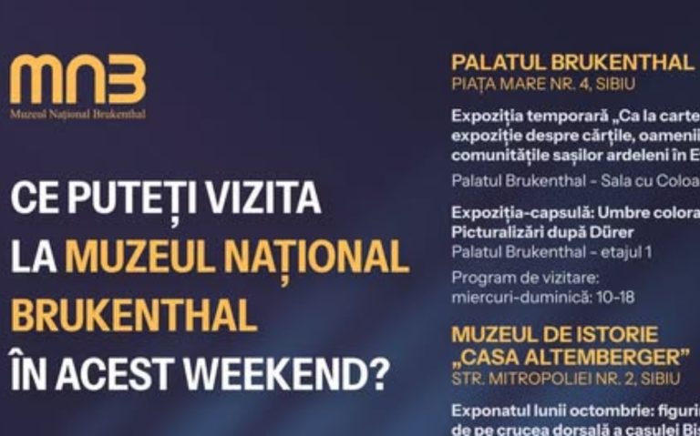 Ce poți vizita în weekend la Muzeul Național Brukenthal din Sibiu. Expoziții de artă, istorie și natură