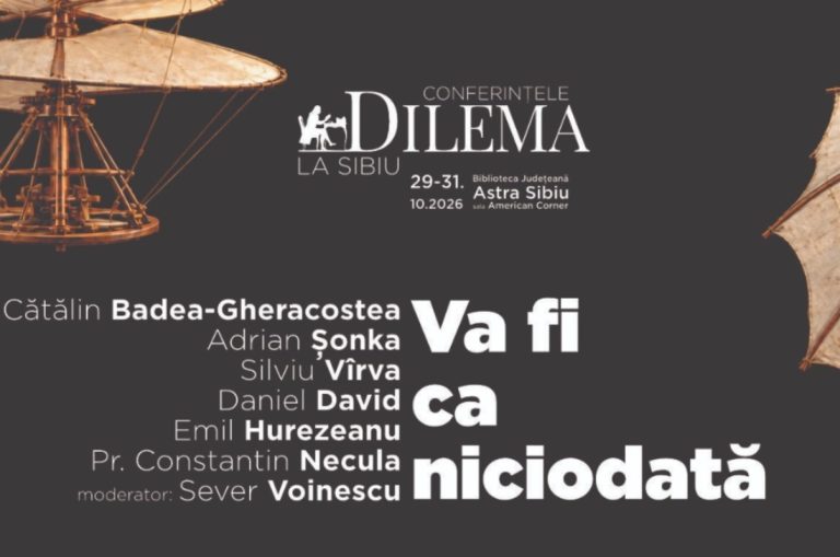 Conferințele Dilema ajung pentru prima dată la Sibiu. Trei zile de dialog despre viitor, la Biblioteca ASTRA
