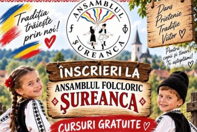 Cursuri de dans gratuite: Ansamblul Șureanca îi invită pe copiii și tinerii din Șura Mică să ducă tradiția mai departe