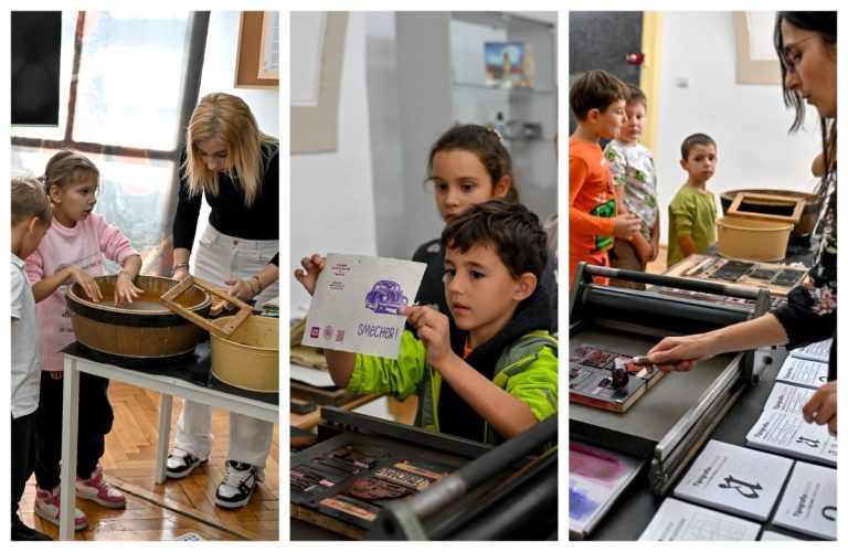 Ateliere de hârtie manuală și tipografie, la Muzeul Brukenthal din Sibiu, în programul „Săptămâna Altfel”
